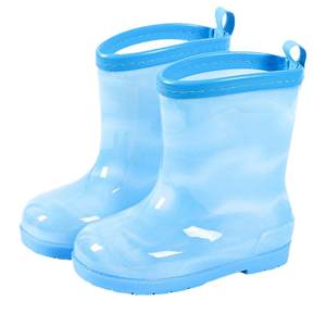 Children's rain boots for girls kindergarten boy integrated water shoes non-slip lightweight beach waterproof princess rain boots