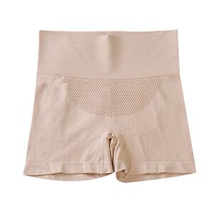 Benmingnian large red seamless sewn medium low waisted flat four corner safety pants made of pure cotton, with tight abdomen and lifted buttocks underwear for women with high waist