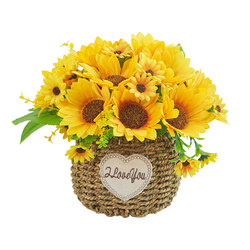 Sunflower fake flower dining table decoration interior decoration flowers