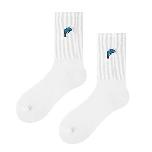 Chasing the Sea Diary/Zimo Cotton Socks Men's Summer Thin Long-Tube Cartoon Cute Boy Gift Box for Boyfriend Trendy Ins