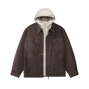 
FILA FUSION Fila trendy brand down jacket two-piece set for men 2026 spring new casual loose jacket