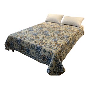 
Category A maternal and infant pure cotton high-temperature sand-washed bed cover sheet quilted quilted double-sided for use in all seasons for tatami mats