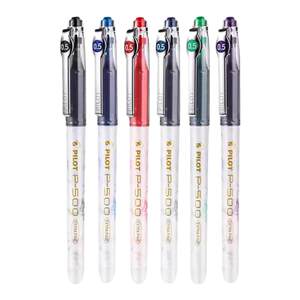 Japanese Pilot Pen P500 Gold Label Series Gel Pen Water Pen 0.5mm Large Capacity Full Needle Pen Black Blue Red Student Brush Exam Set Limited Official Flagship Store Authentic