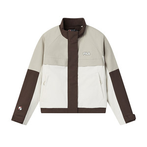 
FILA Women's New Year Cotton Clothes 2026 Spring New Fashion Casual Loose Color Block Jacket Warm Jacket