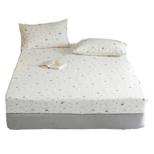 Muyou pure cotton gauze soft and breathable infant type A cotton double gauze sheet single mattress cover bed sheet