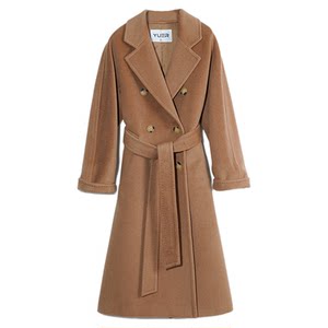 
Yuerong strap lining cashmere coat for women mid-length autumn and winter wool coat for women thickened 101801 coat