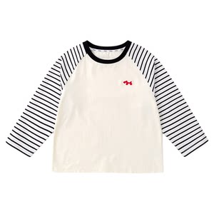 
dudujia children's T-shirts baby casual clothes boys and girls spring long-sleeved tops baby new autumn children's clothing