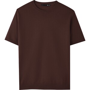 
HLA/Heilan House business pullover short-sleeved sweater spring and autumn round neck casual half-sleeved sweater bottoming shirt for men