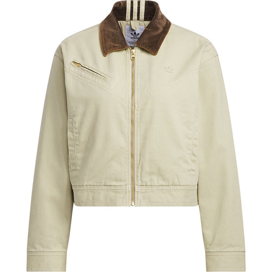 
Adidas/Adidas genuine Clover women's simple warm casual short cotton jacket JW9578