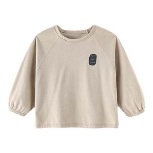 
Yantaijia children's clothing children's pure cotton long-sleeved T-shirt spring and autumn all-match casual boys' bottoming shirts men's round neck tops