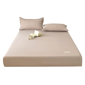 
Class A original cotton bed cover single piece simple solid color full-enclosed bed cover anti-slip sheet Simmons protective cover three-piece set
