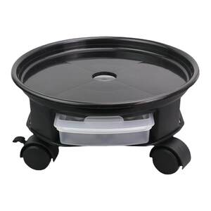 
Drawer-type disc plastic flower pot base thickened round universal wheel support movable flower pot bottom support with wheels with brake