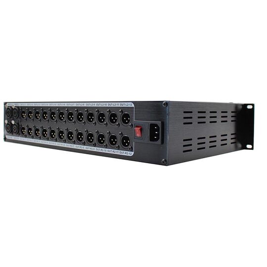 Dual Channel Canon Audio Splitter with Phantom Function