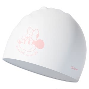 
Disney silicone swimming cap for women, long hair, enlarged, high-looking, white, cute, children's swimming cap, waterproof