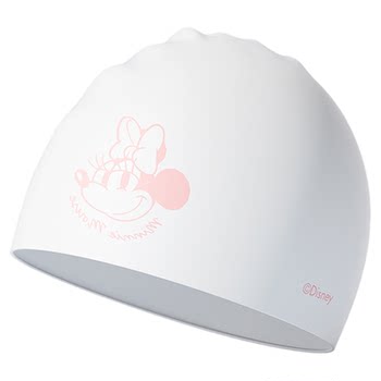 Disney silicone swimming cap women's long hair enlarged