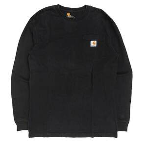 Genuine carhartt t-shirt long-sleeved men's and women's pure cotton top autumn loose work pocket heavy size