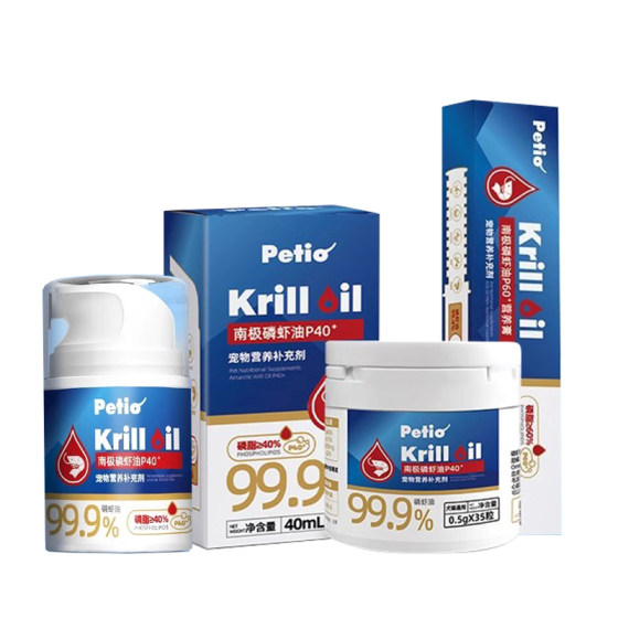 
Pudding Sister Petio Antarctic Krill Oil Pet Cats and Dogs Universal Hair Beauty Skin Care Hair Loss Nutritional Cream