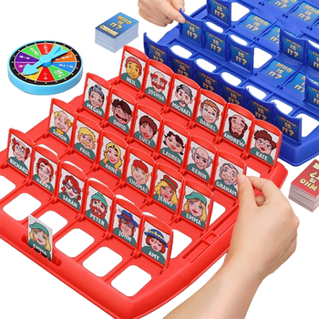 Guess who I am a board game for children's puzzle double battle
