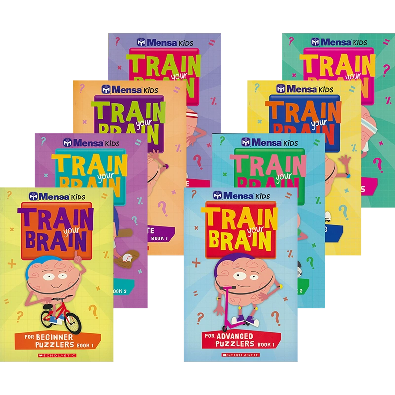 Mensa Train Your Brain Collection 挑战你的大脑8册门萨少儿思维能力 