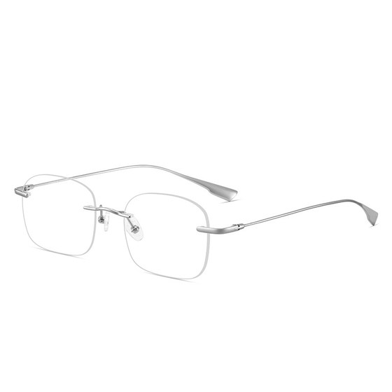 
CAPONI rimless glasses Zeiss myopia can be equipped with anti-blue light women's high-end pure titanium rimless 99219