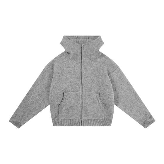 
FDR lazy and high-end hooded top for women 2025 new autumn and winter sweater men thick cardigan sweater jacket