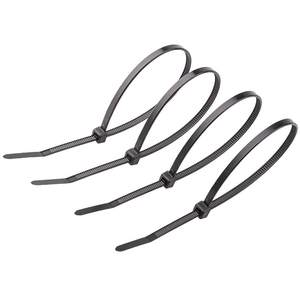 Self-locking nylon cable ties strong fixation plastic strapping buckle large Sunbeam black white