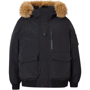 
[AT Series] Jack Jones Men's Spring New Detachable Fur Collar Drawstring Hooded Down Jacket