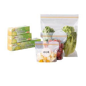
Taili food-grade thickened fresh-keeping sealed bag triple pack for freezing, non-drip, non-leak, double-rib seal for home use