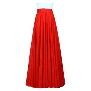 
720 degree dancing large swing skirt new chiffon ballroom dance skirt red long gauze skirt Xinjiang dance performance costume