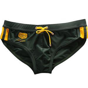 
2025 new swimsuit trendy men's swimming trunks low-waist sexy swimming trunks sports men's professional swimming trunks triangle swimming trunks