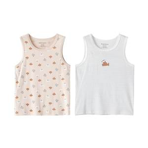 
Small black support children's vest cotton vest children's clothing sleeveless top baby sweat-absorbent breathable boy thin vest