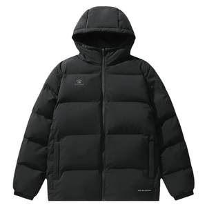 
KELME Karme short cotton jacket for men in autumn and winter new hooded graphene warm sports cotton jacket for women