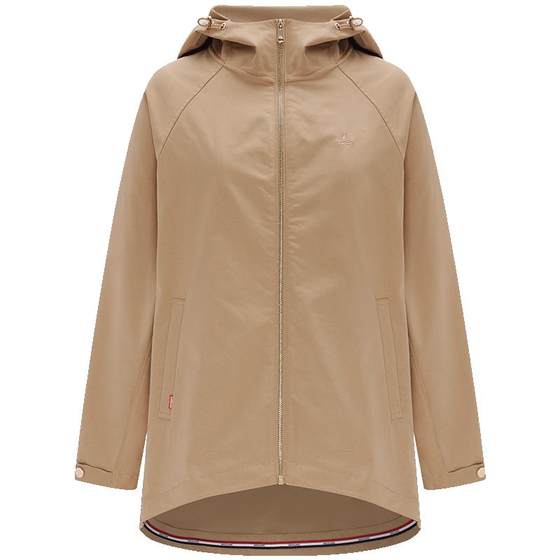 
Navigare Italian small sailboat loose windbreaker for women autumn fashion hooded jacket commuting mid-length jacket