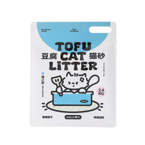 
Tofu cat litter 2.4kg Weiyou sea salt fragrance deodorizing plant tofu litter cat special low dust pure tofu flush