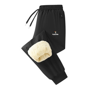 
Woodpecker thickened velvet jacket men's winter warm lambswool pants down cotton pants Northeast windproof pants
