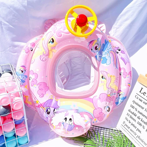 Пони, детский плавательный круг, надувной плавательный аксессуар, увеличенная толщина