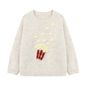 
Basic House/Baijia Cute Embroidered Sweater Women's 25 Autumn and Winter New Loose Lazy Style Round Neck Top