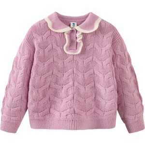 
Mini Balabala boys and girls knitted sweaters spring new children's adult sweaters family parent-child clothing
