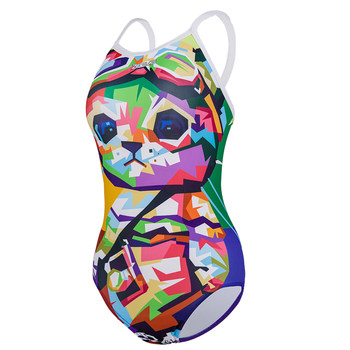 Women's swimsuit zoke cute cartoon cat swimsuit women