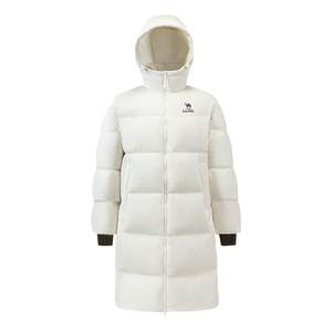 
Camel Vulcan Down Jacket Beiying mid-length winter women's men's 90 velvet thickened hooded water-repellent down jacket