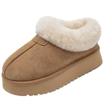 [Daphne Snow Boots] Thick-soled wool cotton shoes
