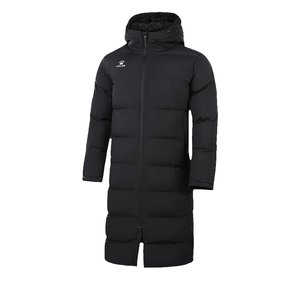 Kelme Kalme Sports Long Cotton Coat Men's Hooded Cotton Coat Thickened Warm Coat Outdoor Training Cotton Coat Winter