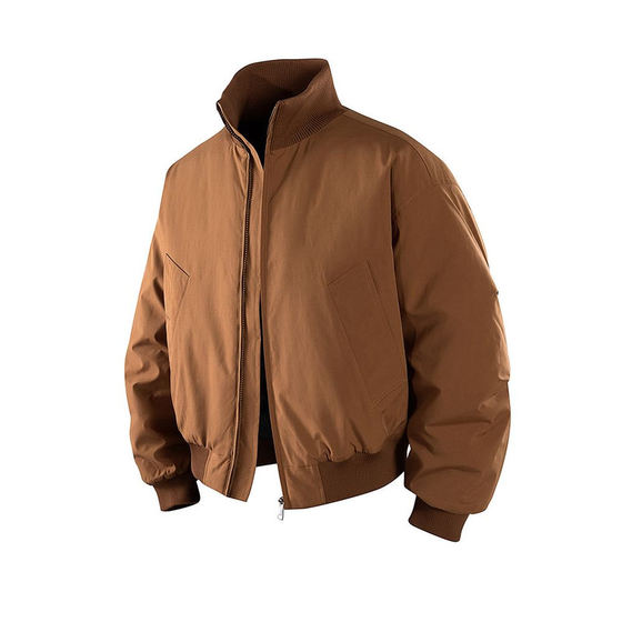 
Uncle's trendy brand American bomber jacket cotton coat men's winter couple's quilted loose short-board baseball jacket