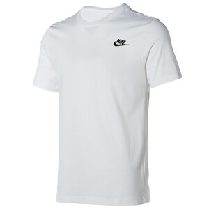 
NIKE Nike short-sleeved men's summer new cotton embroidered sports T-shirt round neck white half-sleeved AR4999-101
