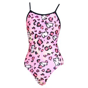 New cute pink naughty rabbit swimsuit for women with sexy one-piece triangle slimming belly covering hot spring vacation swimming