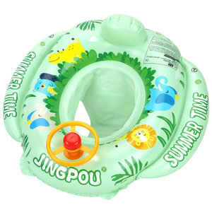 
Whalebao children's swimming ring 2-year-old inflatable sitting ring baby over 6 months old can sit on the steering wheel and take a bath seat