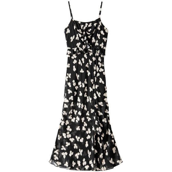 BANANA BABY 2025 new French tea sling suspender dress for women