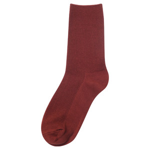 
Red socks women's retro Angora autumn and winter pure cotton mid-calf socks striped zodiac year new year red pile socks