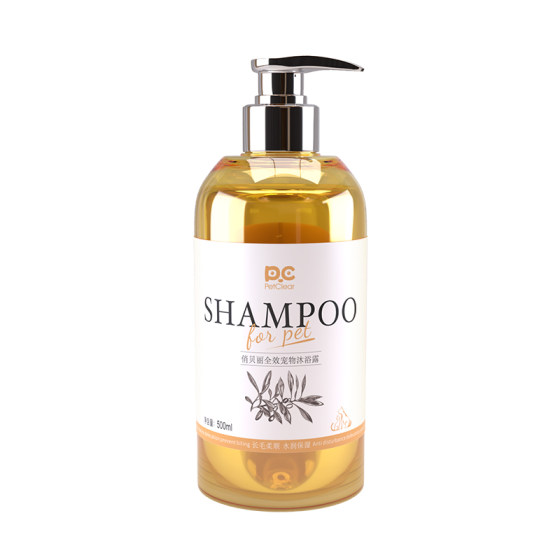 Dog shower gel for sterilization, deodorization, itching relief, long-lasting fragrance retention, pet Teddy Bears, Pomeranian special white hair bath solution