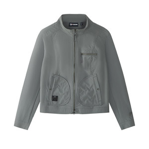 
FILA FUSION Fila trendy brand woven long-sleeved jacket for women 2026 summer new fashion slim stand-collar jacket